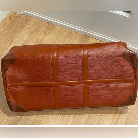 LOUIS VUITTON 55 Epi Keepall Boston Weekend Travel Bag - Kenyan Fawn/Brown RARE - Picture 5 of 12
